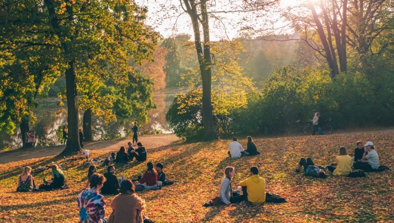 Ørstedparken om høsten