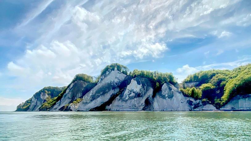 Møns Klint i Sydsjælland, Danmark. 