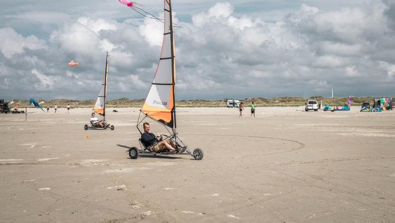 Blokart på Fanø strand