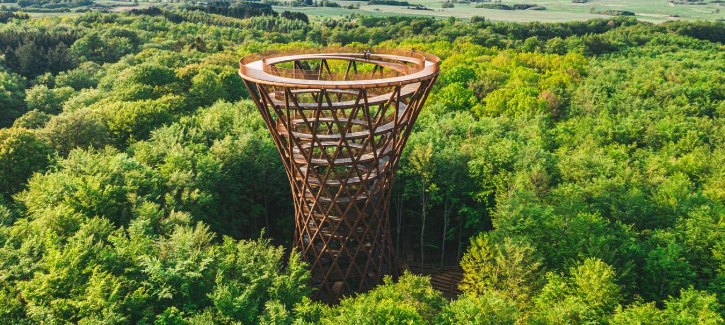 Forest Tower Camp Adventure near Haslev, South Zealand, Denmark