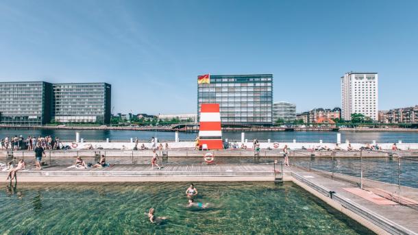 Islands Brygge Havnebad på sommeren i København