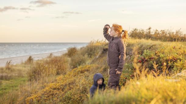 Children on Sæby beach in North Jutland