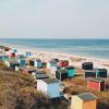 Tisvildeleje strandhutten, vakantie aan zee, Denemarken