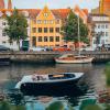 Boating in Christianshavn, Copenhagen, in the summer