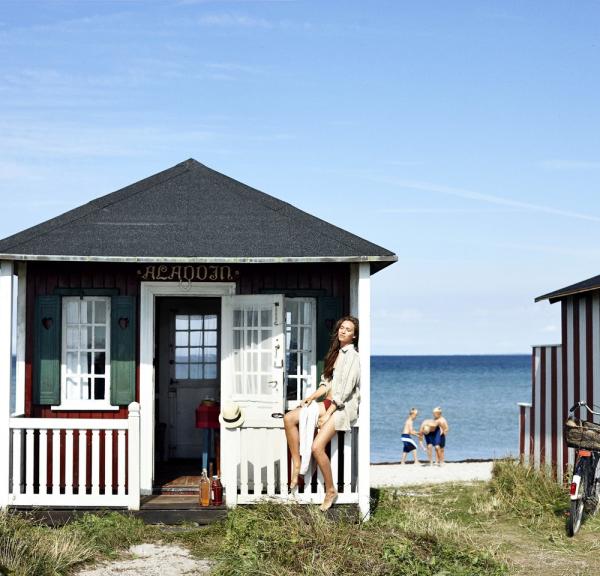 Kleines Badehaus am Ærøskøbing Strand in  Ærø