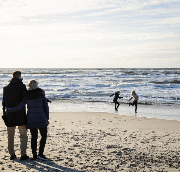 Familie ved Hvide Sande